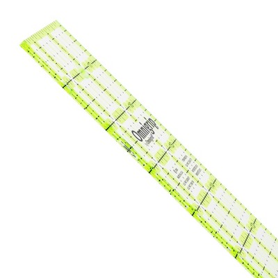 Omnigrip 6.5" Square Non-Slip Quilting Ruler with Neon Grid