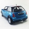 KiNSMART Mini Cooper S 5inch 1:28 Scale Die Cast Metal Model Toy Cars Blue with British Flag - 3 of 4