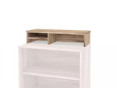 Kiln Acacia Brown Wood Cubbyhole Organizer Hutch