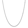 Black Bow Jewelry 1.6mm 14k White Gold Diamond Cut Singapore Chain Necklace - 3 of 4