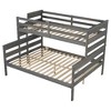 Kumasinova Twin XL Over Queen Wood Bunk Bed with Ladder –  Solid Pine Bed Frame, Detachable (Splits to 2 Beds), No Box Spring Needed - 4 of 4