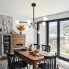 POWLIG Modern Sputnik Chandelier with Adjustable Height - Ceiling Fixture for Dining Room, Kitchen Island - 2 of 4