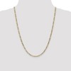 Black Bow Jewelry 3.5mm, 14k Yellow Gold, Hollow Figaro Chain Necklace - 2 of 4