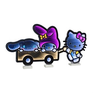 Hello Kitty and Friends Wagon Acrylic EkkoLight 40" × 20" Lighted Display Decor by Melrose - 1 of 3