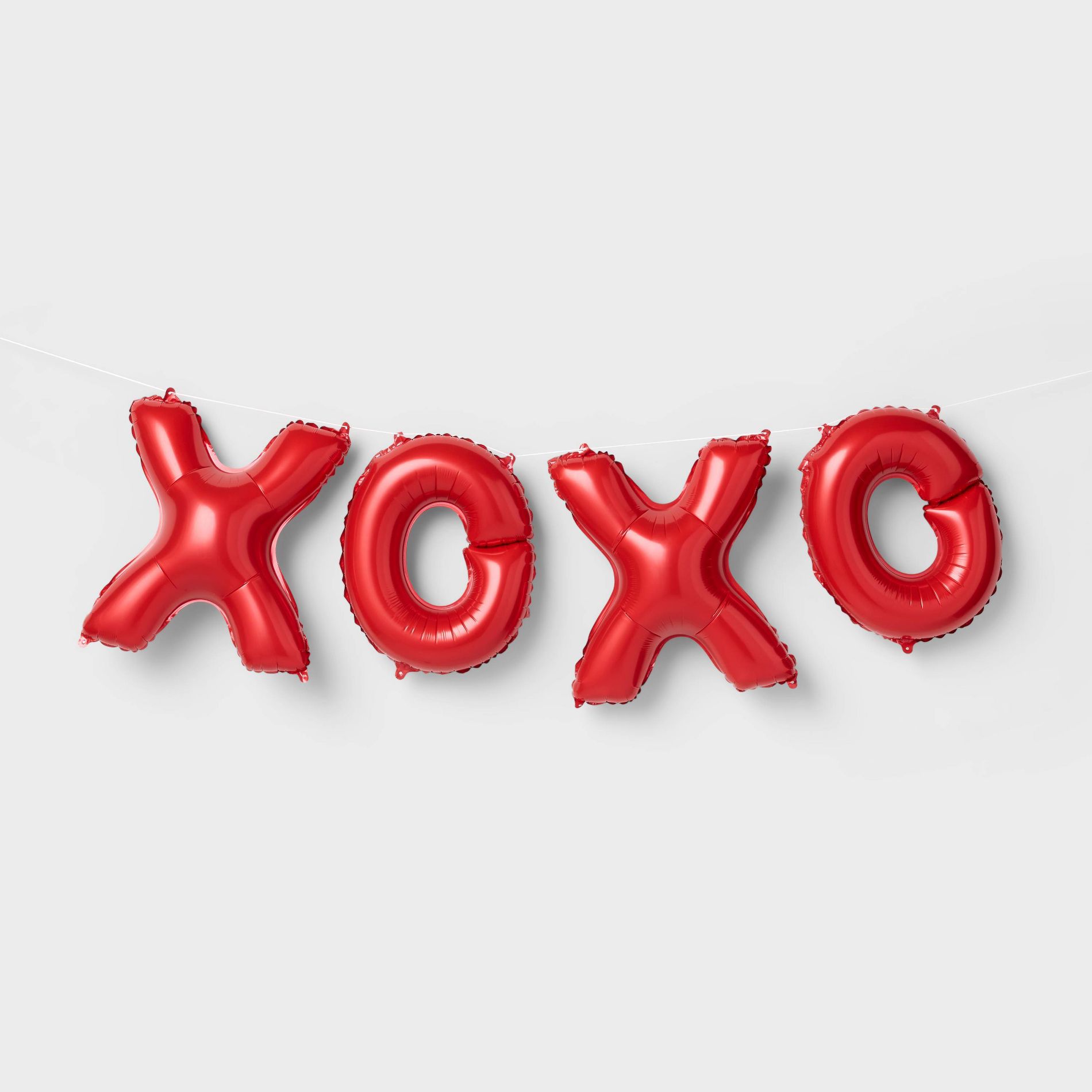 Valentine's Day XOXO Red Foil Balloon Banner - Spritz™