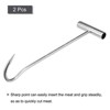 Unique Bargains T-Handle Meat Boning Hooks for Kitchen, Butcher Shop, Restaurant 2 Pcs - image 3 of 4