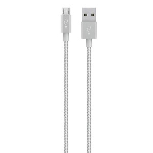 Belkin Mixit Braided Micro USB - 3M - Gray - 1 of 3