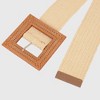 Anna-Kaci Stylish Straw Belt with Woven Buckle - 4 of 4