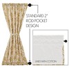 Dorset Gold Floral Door Panel 72x40  VHC Brands - 4 of 4