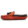 Santimon Men's Suede Fringed Mules Slip-On Shallow Back Loafers Orange - 2 of 4