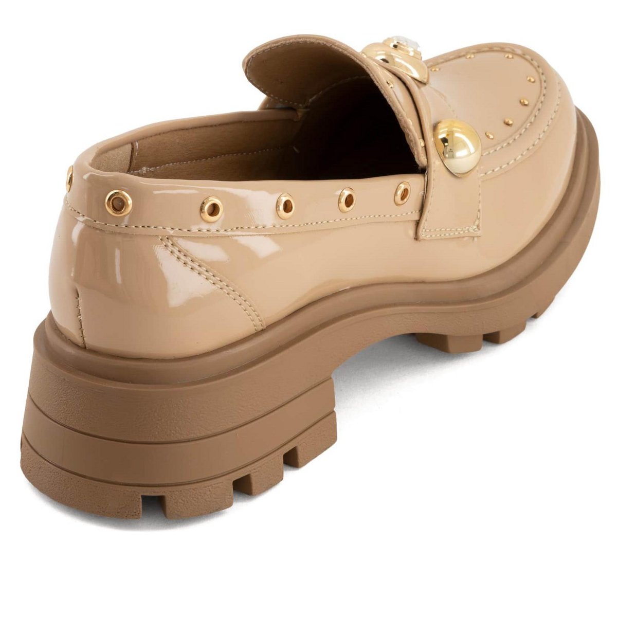 Женские туфли Andrea Women's Penny Loafers 96003-3911082 Beige 8 — фото 2