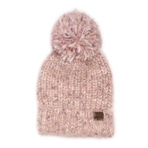 MUK LUKS Women's Chunky Space Dye Eyelash Beanie - 1 of 2
