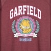 Women's - Garfield - Collegiate Lightweight French Terry Wide Neck Long Sleeve Shirt - 2 of 4