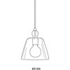 Progress Lighting, Polished Nickel Collection, 1-Light Mini-Pendant, Clear Glass Shade, Steel Material - 2 of 4