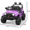 coucheta 12V Kids Ride on Truck Car with Parent Remote Control, Electric Off-Road Toy Car with Bluetooth, 3 Speed Mode and LED Lights,Battery Powered - 2 of 4