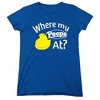 Easter Where My Peeps At Women's T-Shirt Royal - 4 of 4