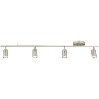 Pro Track 42" Brushed Nickel 4-Head LED Track Light Fixture