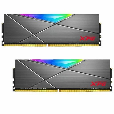 XPG SPECTRIX D50 RGB Desktop Memory: 16GB (2x8GB) DDR4 3200MHz CL16 Grey - 2pc