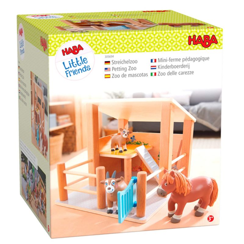 HABA Little Friends Petting Zoo with 3 Exclusive Farm Animal Figures, 5 of 8