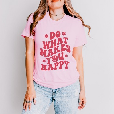 Simply Sage Market Makes You Happy Flowers Short Sleeve Tee