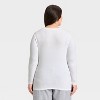 Women's Slim Fit Long Sleeve Embellished Ribbed Top - A New Day™ - 2 of 4