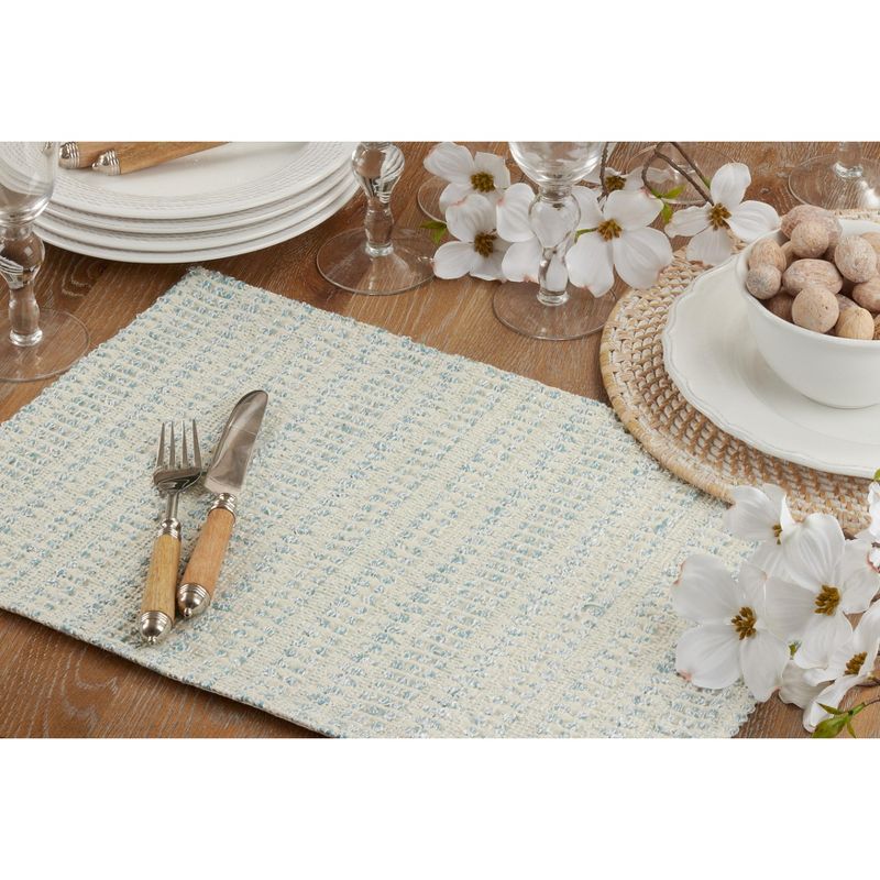 Saro Lifestyle Line Design Woven Placemats (Set of 4), 5 of 7