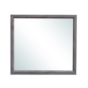 GlasFlength Decorative Wall Mirrors Square Accent Mirror Wall Mirror Polished Mirror Decorative Mirror for Living Room, Gray, 39.06"*0.87"*35.12" - 1 of 4