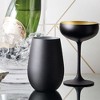 Stölzle Lausitz Olympia Champagne Coupe Glass, Black/Gold - Set of 6 - 4 of 4