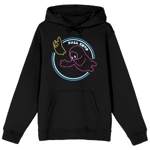 Fall Guys Ultimate Knockout Glowing Line Art And Chubby Characters Men's Black Hoodie - 1 of 1