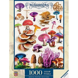 MasterPieces Field Guide - Mushrooms 1000 Piece Jigsaw Puzzle - 19.25"x26.75" - 1 of 4
