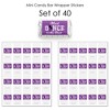 Big Dot of Happiness Must Dance to the Beat - Dance - Mini Candy Bar Wrapper Stickers - Birthday Party or Dance Party Small Favors - 40 Count - 3 of 4