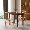 Tangkula Folding Dining Table for 4 People w/ Hidden Storage Rubber Wood Frame for Kitchen - 4 of 4