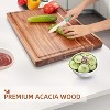 Wooden Cutting Boards for Kitchen, Cutting Board with Juice Groove and Side Handle, Chopping Board, Butcher Block, Large Charcuterie Board - 2 of 4