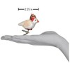 Old World Christmas Blown Glass Clip-On Ornament for Christmas Tree, Red Hat Snowbird - 2 of 3