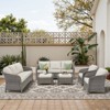Buenhomino Outdoor Wicker Furniture Set – Swivel Glide Chairs, Sofas, Ottomans & Tables, All-Weather PE Rattan with Cushions for Patio, Garden & Deck - 2 of 4