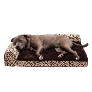 FurHaven Southwest Kilim Deluxe Chaise Lounge Orthopedic Sofa-Style Dog Bed - 1 of 3