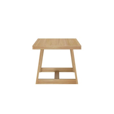 Blonde Wirebrush 72" Solid Wood Farmhouse Dining Table