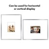 Americanflat 16x20 Picture Frame with Polished Plexiglass - Use as 6x8 Frame with Mat or Display 16x20 Photo Without Mat - Silver - 4 of 4
