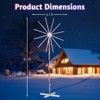 Karl Home 8.3ft White Windmill with LED Light Christmas Yard Decoration - 4 of 4