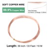 Unique Bargains Soft Pure Copper Jewelry Making Gardening Wire 1 Roll - 3 of 4