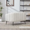 Sapphtopaz Modern Accent Chair with Tufted Back Upholstered Comfy Leisure Armchair with Metal Legs Lounge Sofa Chair for Living Room,Bedroom - 3 of 4