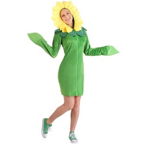 HalloweenCostumes.com Flower Women's Hoodie Dress - 1 of 4