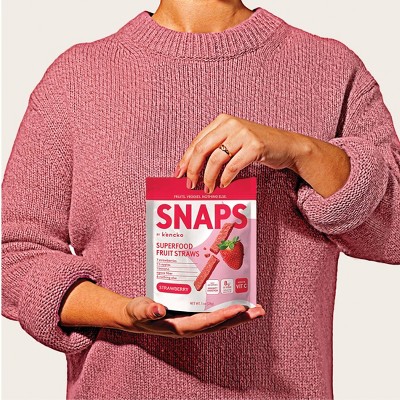 Kencko Dried Strawberry Fruit Snaps - 1oz