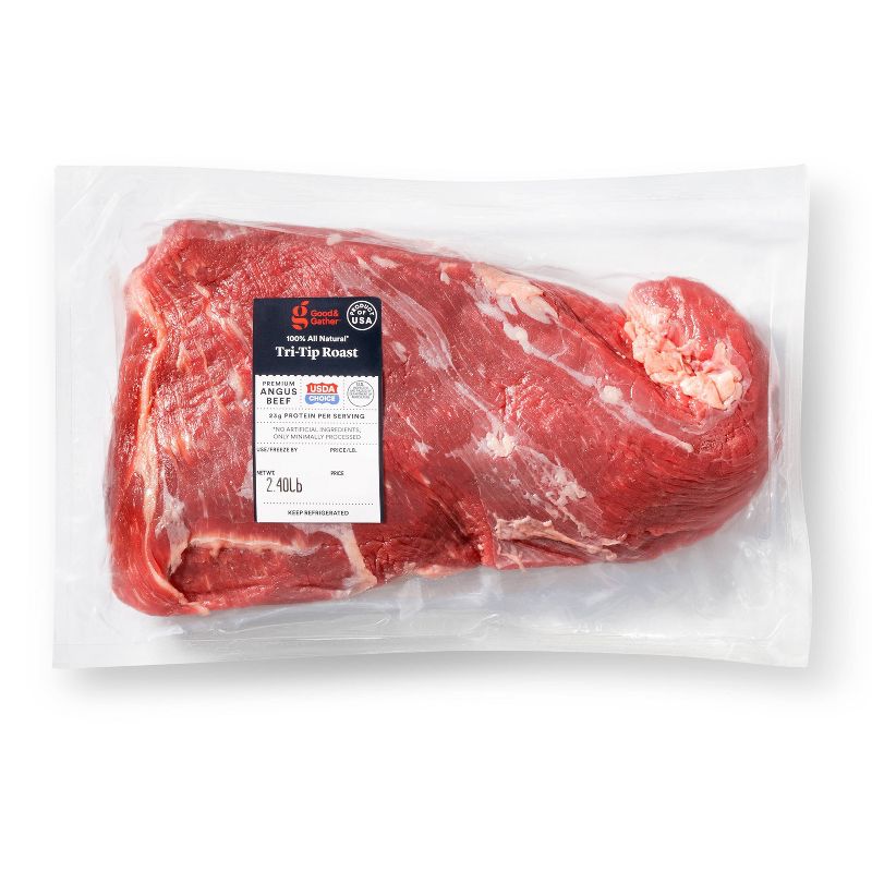 USDA Choice Angus Beef Tri Tips - 1.59-3.80 lbs - price per lb - Good &#38; Gather&#8482;, 1 of 6