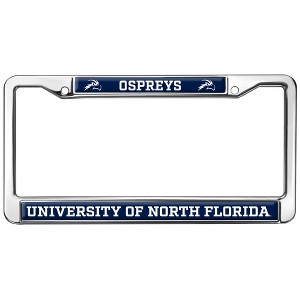University of North Florida Osprey Logo Full Size Standard License Plate Metal Frame - 1 of 4