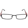 Calabria 845 Designer Women Rectangle Techno Reading Glasses with Hard Case 53mm - 3 of 4
