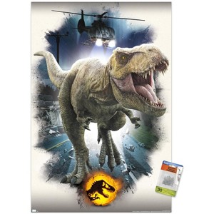 Trends International Jurassic World: Dominion - T. Rex Focal Unframed Wall Poster Prints - 1 of 4