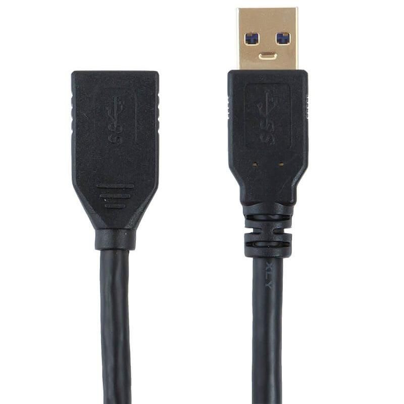 Monoprice USB 3.0 Type-A Male to Type-A Female Extension Cable - 3 Feet - Black | Use with PlayStation, Xbox, Oculus VR, USB Flash Drive, Card Reader,, 1 of 7