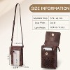 Small Crossbody Bags for Women Trendy, Leather Crossbody Phone Purses Handbags with Adjustable Strap - 4 of 4