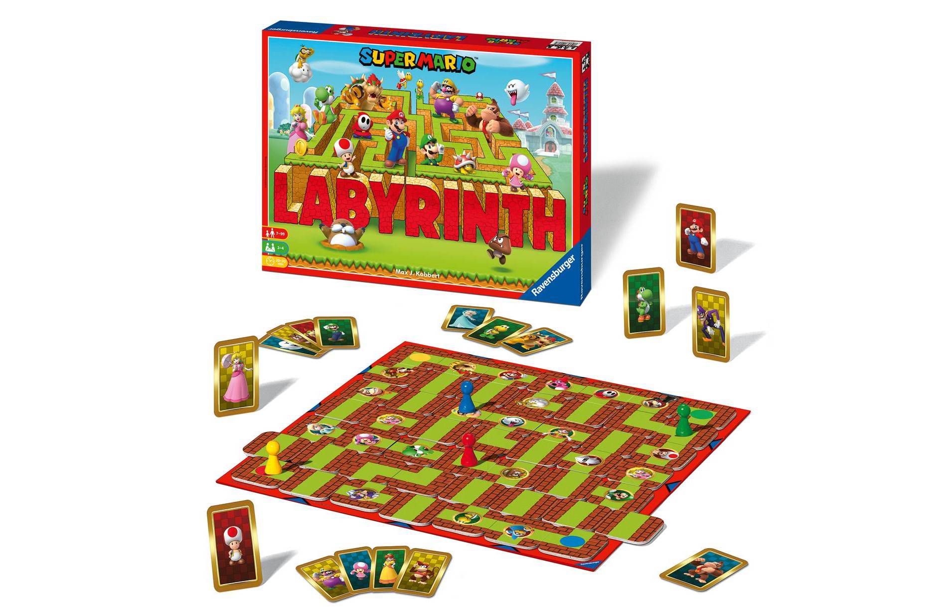 Ravensburger Super Mario Labyrinth Sliding Board Game: Creative Thinking & Problem Solving, 2-4 Players, 20-30 Minutes